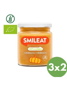 Oferta Potito calabaza y calabacín ecológico tarrito 230g. +6M Smileat