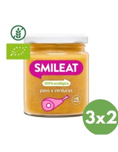 Oferta Potito pavo con verduras ecológico tarrito 230g. +6M Smileat