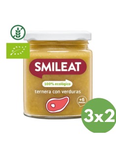 Oferta Potito ternera con verduras ecológico tarrito 230g. +6M Smileat