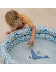Piscina infantil azul 80 cm Ocean Dreams Little Dutch +24m piscina bebé verano 2