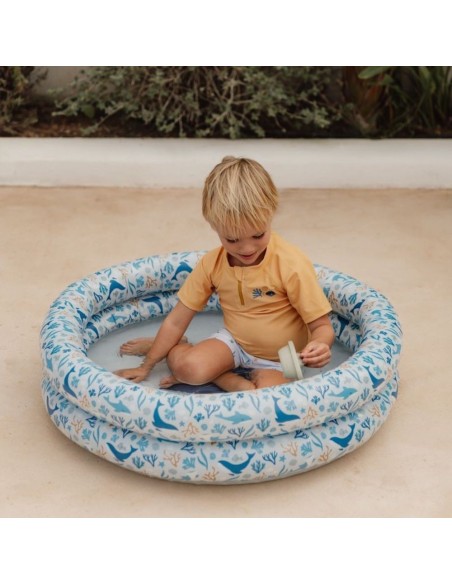 Piscina infantil azul 80 cm Ocean Dreams Little Dutch +24m piscina bebé verano