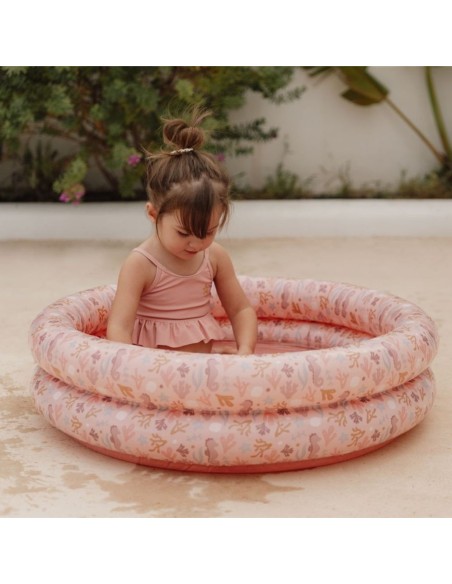 Piscina infantil rosa 80 cm Ocean Dreams Little Dutch +24m piscina bebé verano