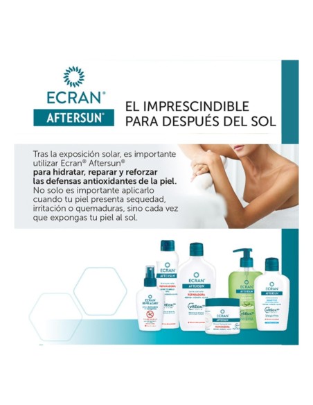 Pack solar Ecran SPF50 270ml + Aftersun reparador 350ml protección y cuidado piel