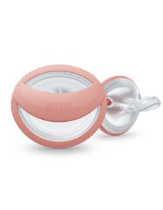 Chupete NUK Perfect Match 0-6 meses 2 uds rosa y beige silicona bebé 2
