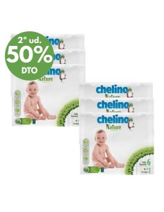Pack 6 Pañales Chelino Nature Talla 6 | Chelino - Nappy.es