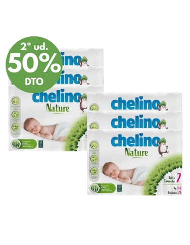Pack 6 Pañales Chelino Nature Talla 2 | Chelino - Nappy.es