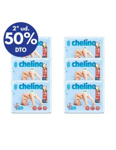 Pack 6 paquetes pañales Love Chelino Talla 5  (15 - 18 kg) 180uds.