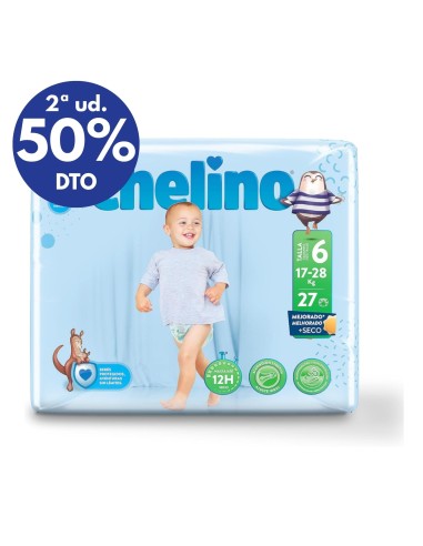 [ PAÑAL LOVE CHELINO ] TALLA 6  (17 - 28 kg) 27 UNDS - pañal bebé