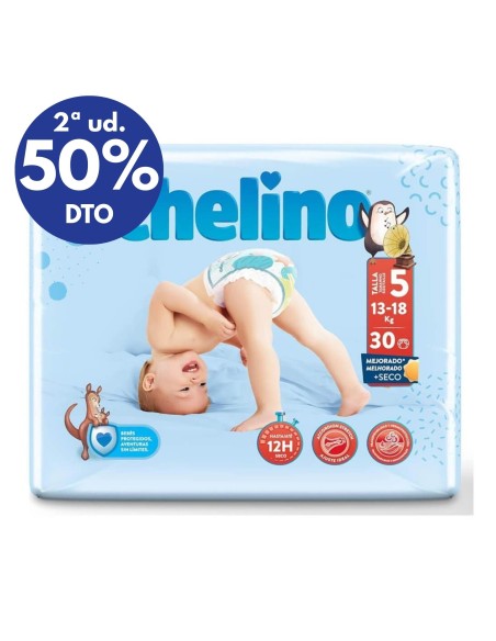 PAÑAL [CHELINO] T5 (15 - 18 kg) BOLSA DE 30 UND.