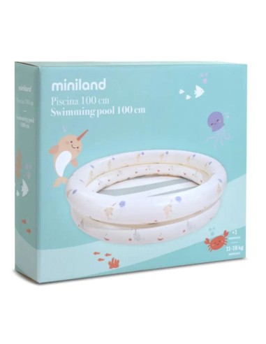 Piscina hinchable 100 cm Miniland bebé +12 meses piscina infantil verano