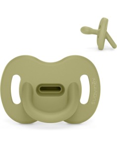 Chupete Suavinex Todo Silicona Essence Verde 0-6M – Tetina Anatómica SX Pro