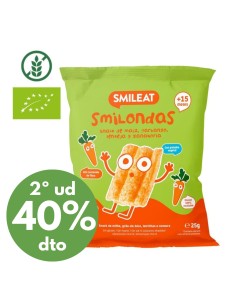 Snack de maíz, garbanzo, lenteja y zanahoria | Smileat - Nappy.es