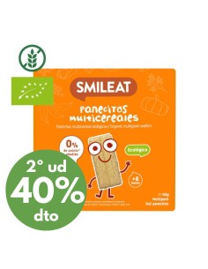 Oferta Panecillos de cereales con plátano y calabaza 60g. +8M Smileat