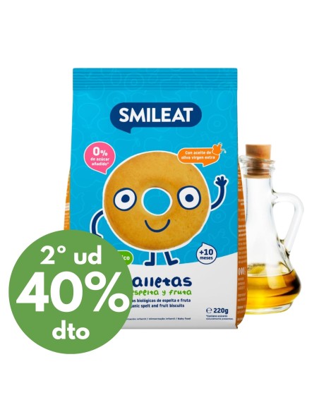 Galletas de espelta con manzana ecológica | Smileat - Nappy.es