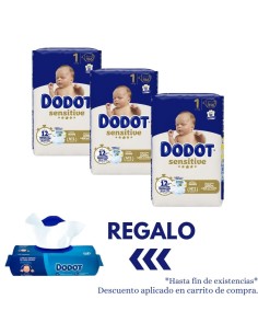 Pack Dodot talla 1 sensitive con 348uds Sensitive: pack dodot - nappy