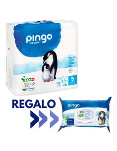 paquete de pañales ecológicos pingo talla 5 en Nappy.es