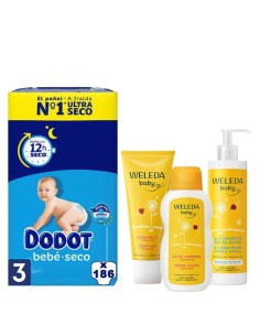 Pack Dodot Talla 4 (116uds) + Cuidado Weleda - Nappy.es