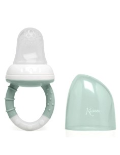Alimentador antiahogo turquesa en silicona bebé +6 meses kiokids