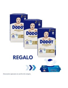 Dodot Sensitive Talla 2 (522 uds) - Pack 3 Cajas | Nappy