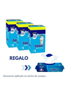 Pack Dodot 3 cajas Talla 5 Bebé-Seco 324uds – Protección Total 12 h