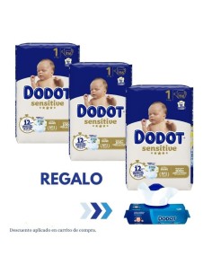 Pack Dodot talla 1 sensitive con 348uds Sensitive: pack dodot - nappy