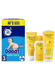 Pack Dodot Talla 4 (116uds) + Cuidado Weleda - Nappy.es