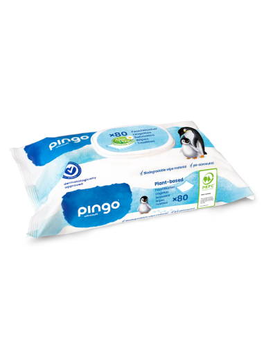 Toallitas ecológicas 80 uds | Pingo - Nappy.es