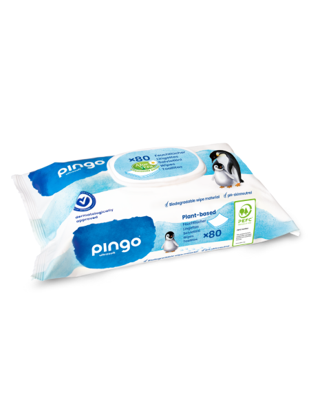 Toallitas ecológicas 80 uds | Pingo - Nappy.es