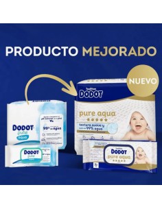 Toallitas Dodot Aqua Pure 144 Uds (Pack 3 paquetes de 48uds) - Dodot 2