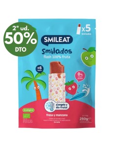 Smilado fresa y manzana 250g. (5 uds) +6M. | Smileat - Nappy.es