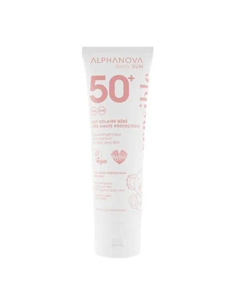 Protector Solar Bebé SPF 50+ Alphanova 50 g – Protección natural y ecológica