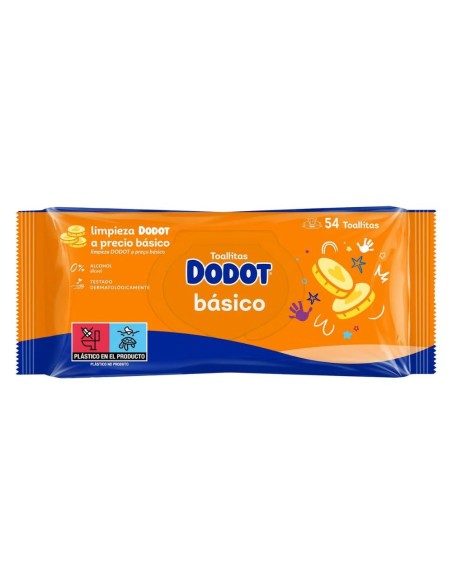 Toallitas Dodot Básico 54 uds – Limpieza práctica y económica para el bebé