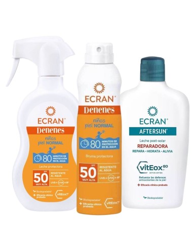 Pack Verano Dodot Sensitive + Protección Solar Ecran Denenes SPF50 + Aftersun