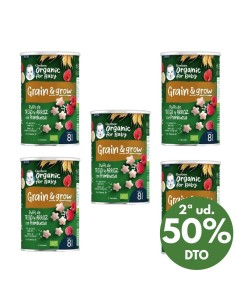 Pack 5uds puff de cereales y frambuesa 35gr | Gerber - Nappy.es
