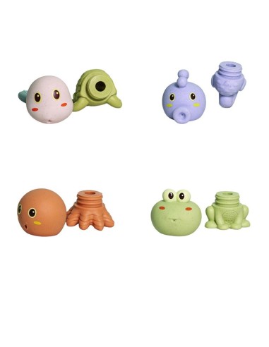 Bolsa 4 Juguetes de Baño Desmontables Olmitos +6 Meses