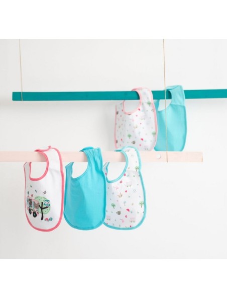 Set 5 Baberos para Bebé Olmitos – Baberos Absorbentes Reutilizables
