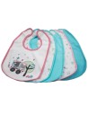 Set 5 Baberos para Bebé Olmitos – Baberos Absorbentes Reutilizables