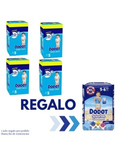 Pack Dodot 4 cajas Talla 5 Bebé‑Seco 432uds – en oferta