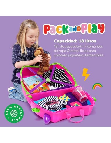 maleta trunki Trinxie Rosa barata en Nappy.es tienda online bebes