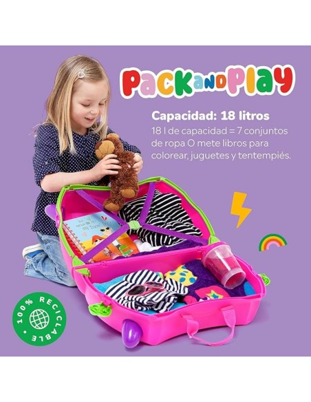 maleta trunki Trinxie Rosa barata en Nappy.es tienda online bebes