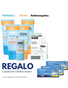 Pack Verano Familiar ISDIN SPF50 + Antimosquitos Suavinex Protección Completa