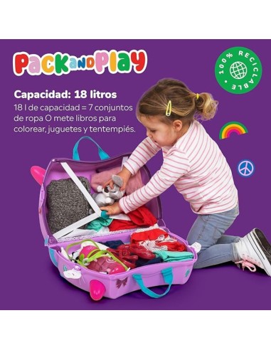 Maleta Infantil Cassie la Gatita Trunki Ride-On 18L