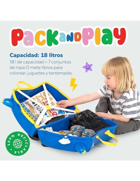 Maleta Infantil Policía Trunki Ride-On 18L