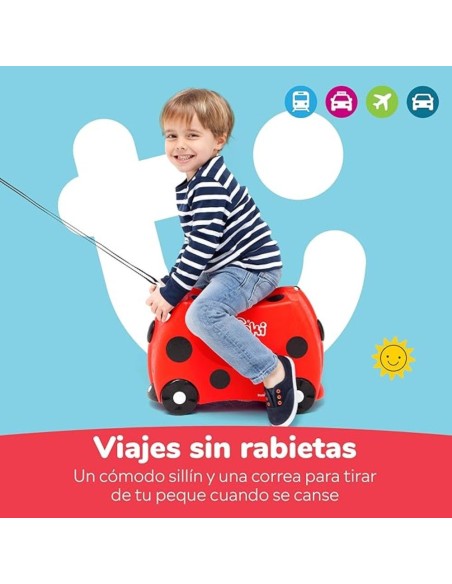 Maleta Infantil Harley Mariquita Trunki Ride-On 18L