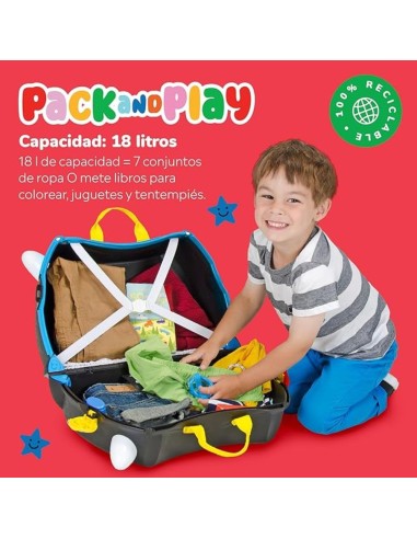 Maleta Infantil Pedro Pirata Trunki Ride-On 18L
