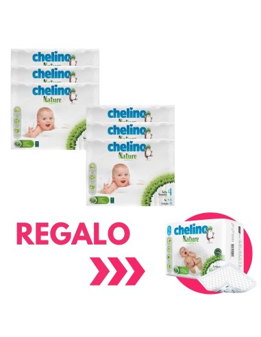 Pack 6 Pañales Chelino Nature Talla 4 | Chelino - Nappy.es