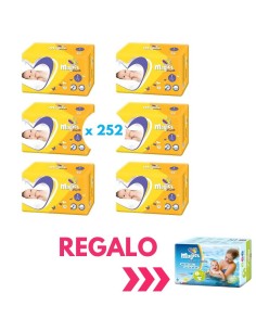 Pañales Talla 1 252 uds - Magics EasySoft (Pack grande)
