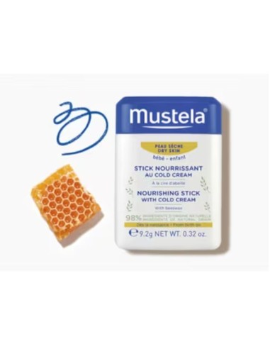 Mustela Stick Nutritivo al Cold Cream y Cera de Abeja Bebé 9,2g