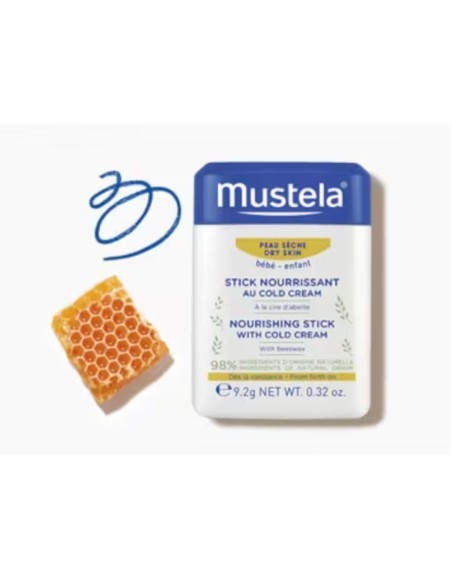 Mustela Stick Nutritivo al Cold Cream y Cera de Abeja Bebé 9,2g
