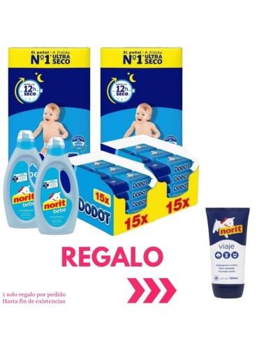 Pack 2 Talla 4 + 2 toallitas Etapas + 2 Norit | Dodot - Nappy.es